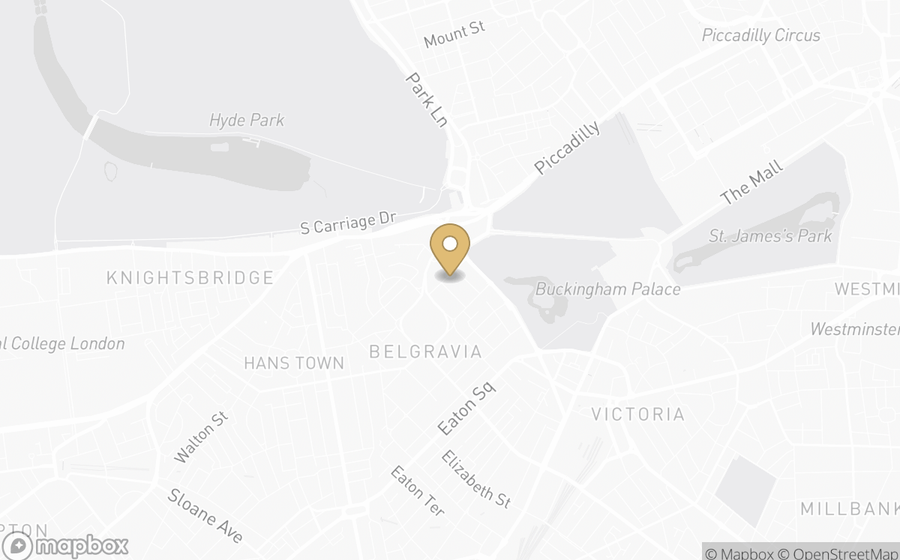 Map showing the location of COMO The Halkin