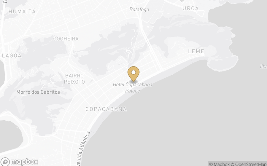 Map showing the location of Belmond Copacabana Palace