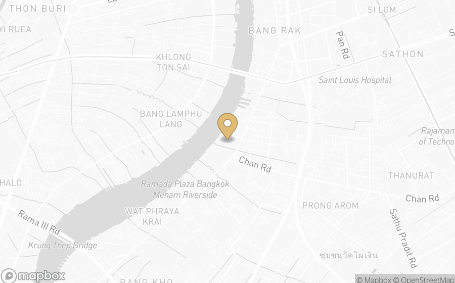Map showing the location of Four Seasons Hotel Bangkok at Chao Phraya River