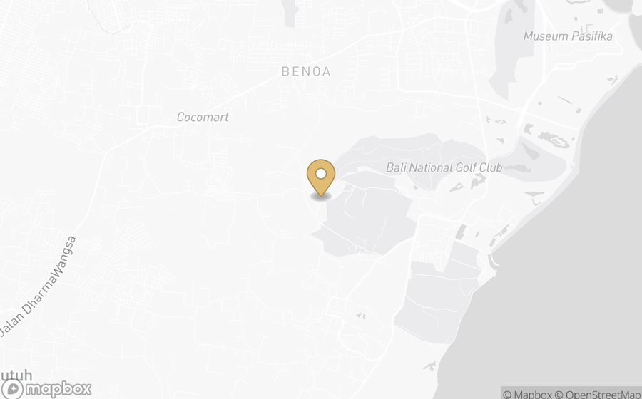 Map showing the location of Aman Villas at Nusa Dua