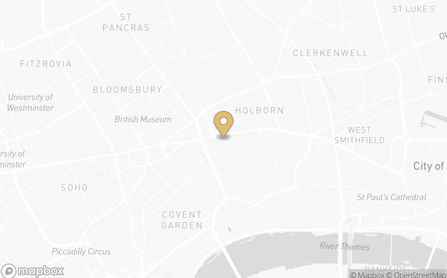 Map showing the location of Rosewood London