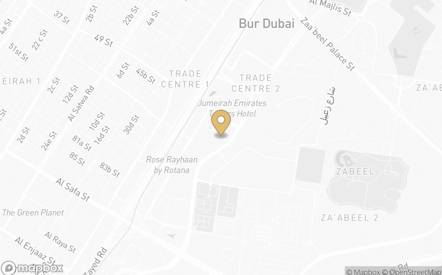 Map showing the location of Four Seasons Hotel Dubai International Financial Centre
