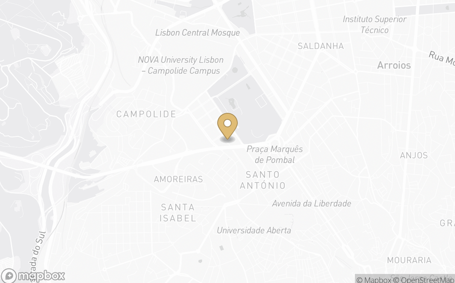 Map showing the location of Four Seasons Ritz Lisbon