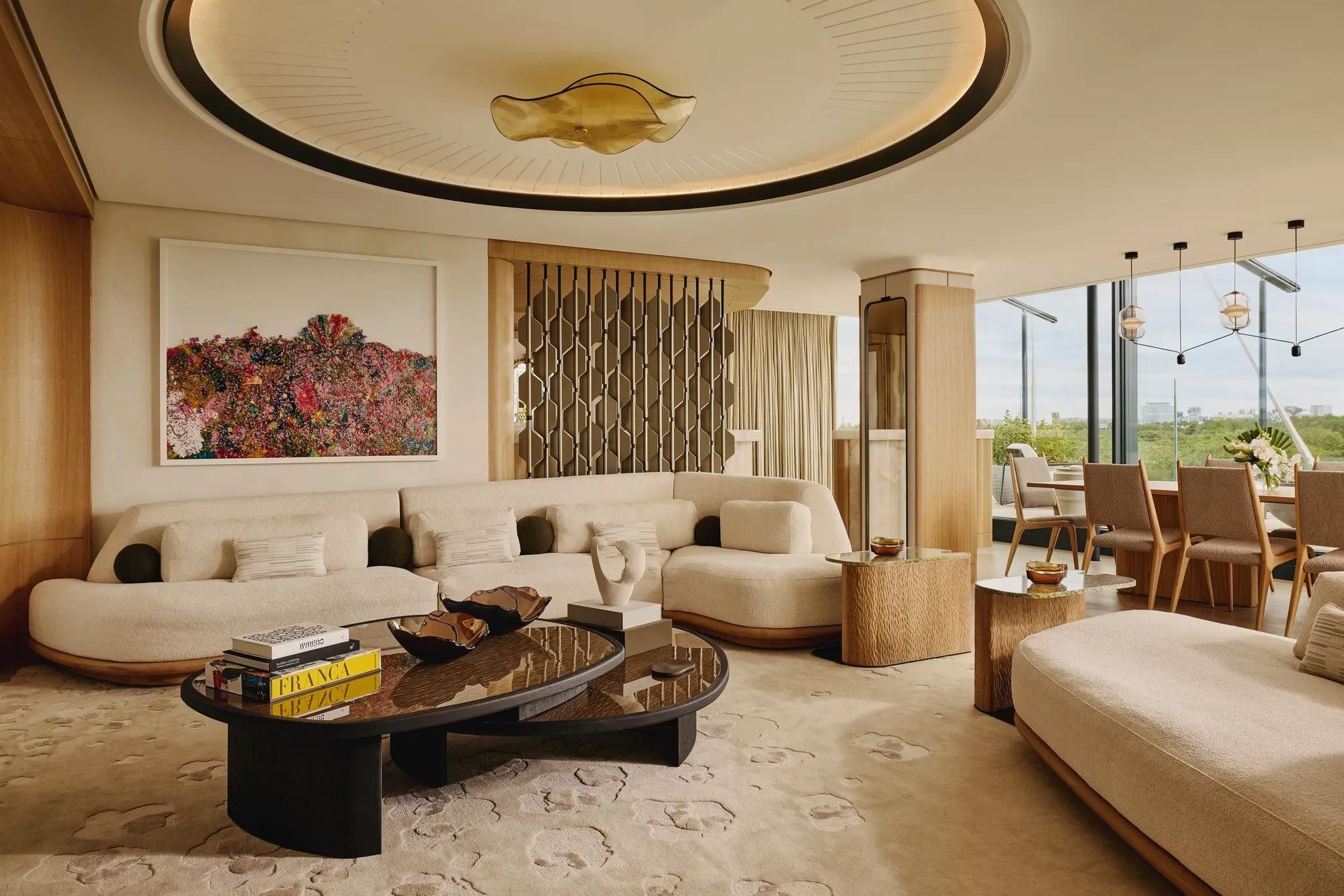 The Emory Penthouse lounge, designed by Rigby & Rigby