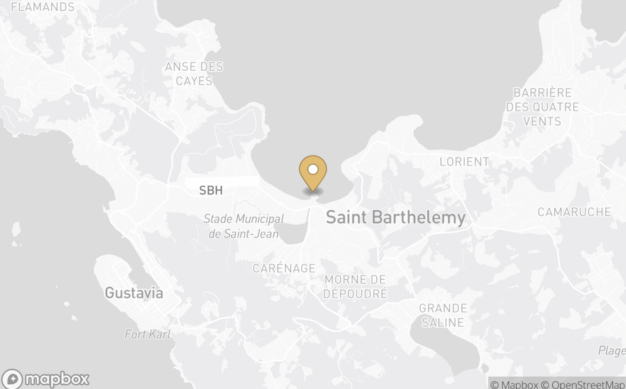 Map showing the location of Eden Rock St Barths