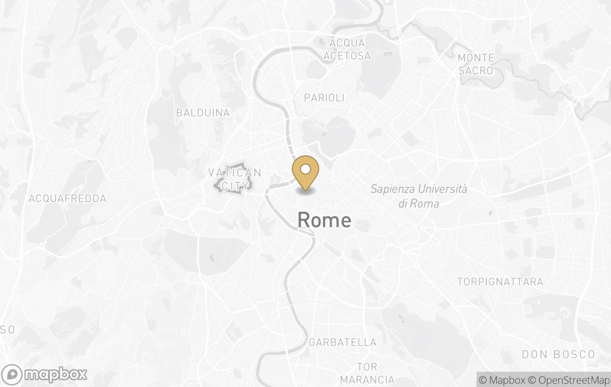 Map showing the approximate location of Mandarin Oriental, Rome in Rome, Italy