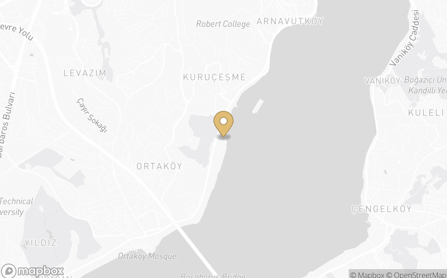 Map showing the location of Mandarin Oriental, Istanbul (Bosphorus)