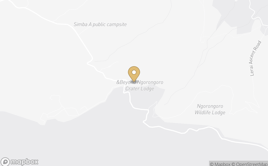 Map showing the location of &Beyond Ngorongoro Crater Lodge