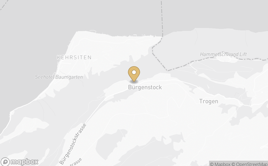 Map showing the location of Bürgenstock Resort