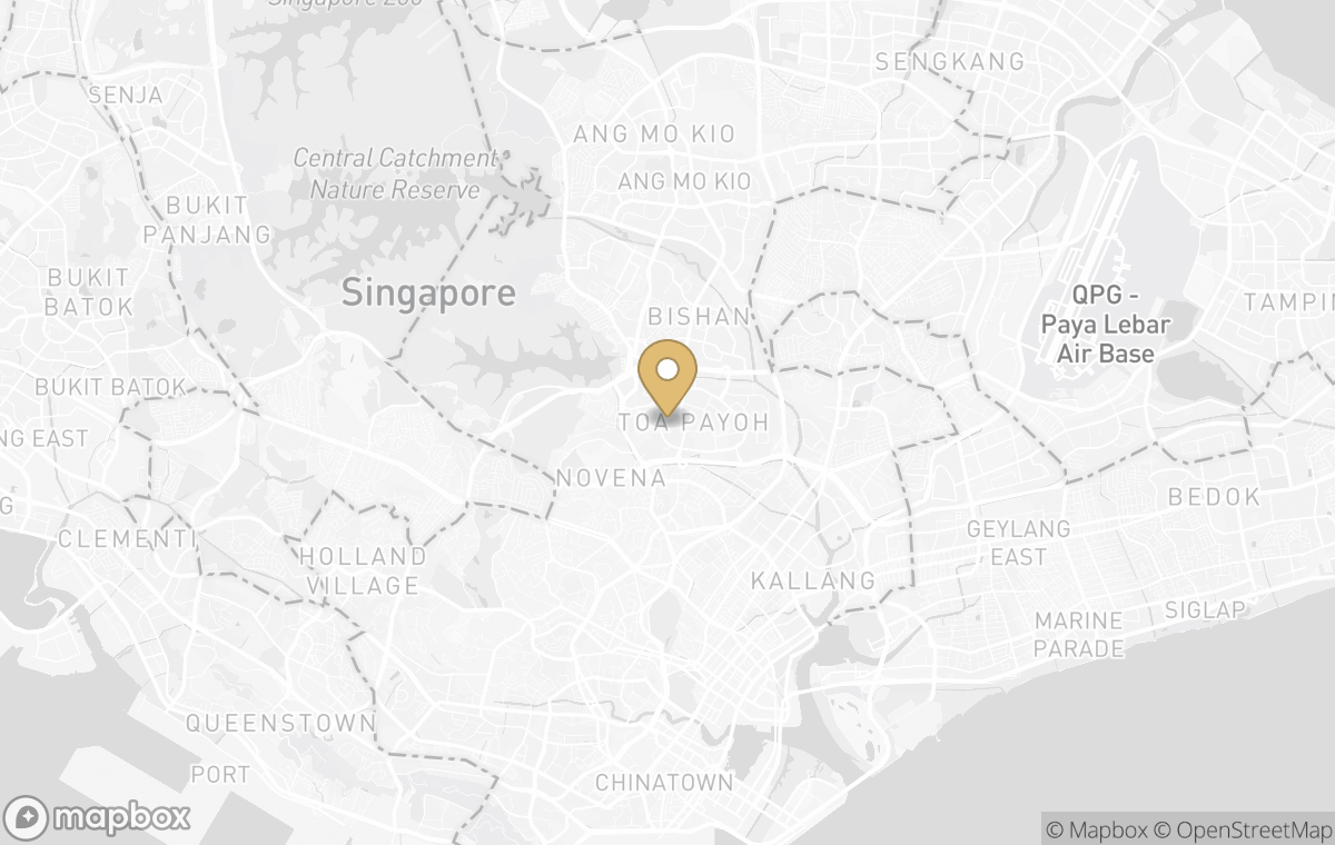 Map showing the approximate location of Aman Singapore in Singapore, Singapore