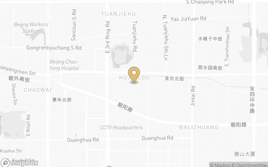 Map showing the location of Rosewood Beijing