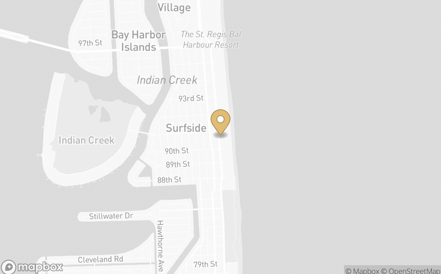 Map showing the location of Four Seasons Surf Club