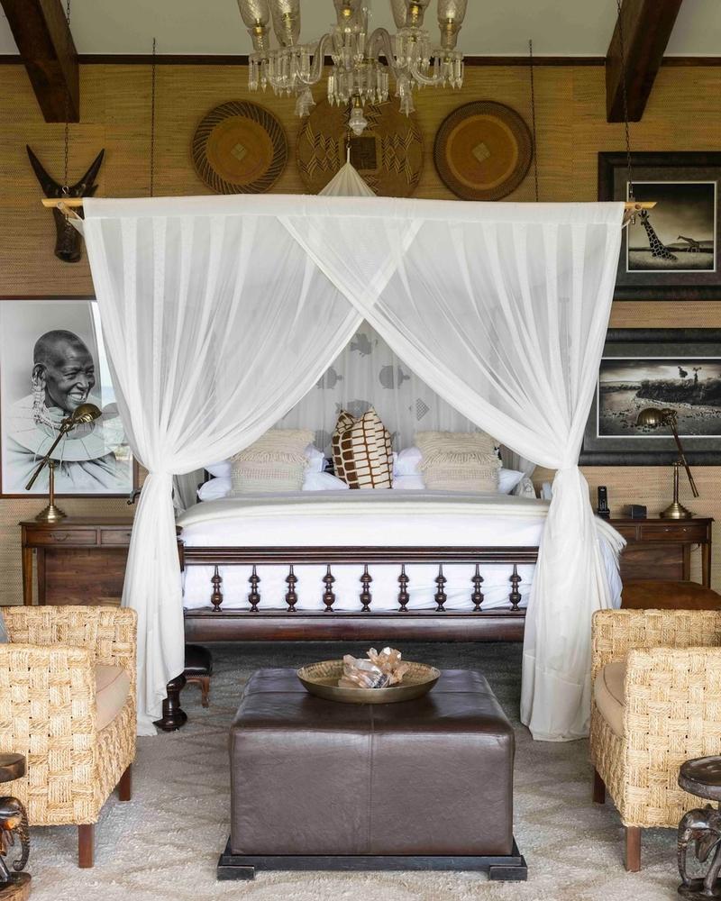 A suite at Singita Sasakwa Lodge