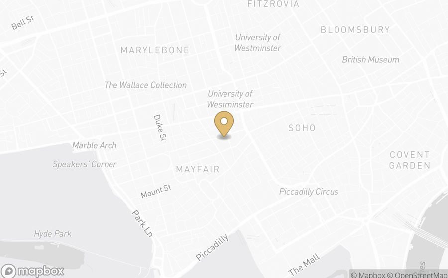 Map showing the location of Mandarin Oriental Mayfair, London