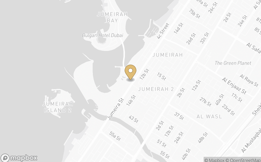 Map showing the location of Four Seasons Resort Dubai at Jumeirah Beach