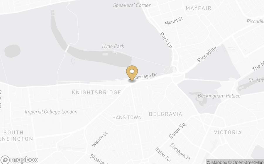 Map showing the location of Mandarin Oriental, London (Hyde Park)