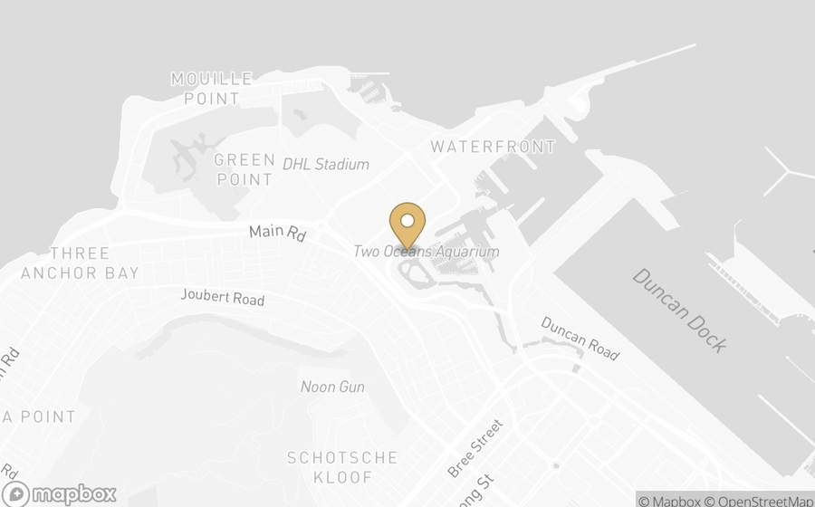 Map showing the location of One&Only Cape Town