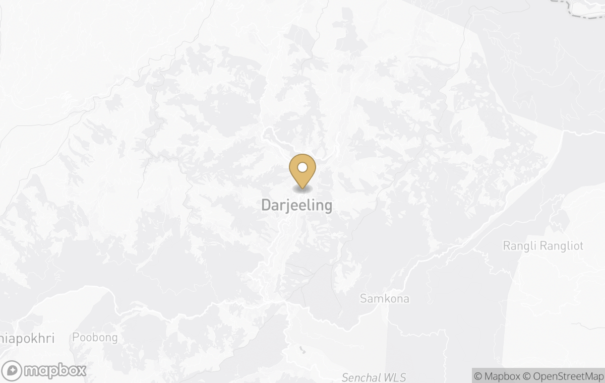 Map showing the approximate location of The Oberoi, Makaibari Tea Estate, Darjeeling in Darjeeling, India