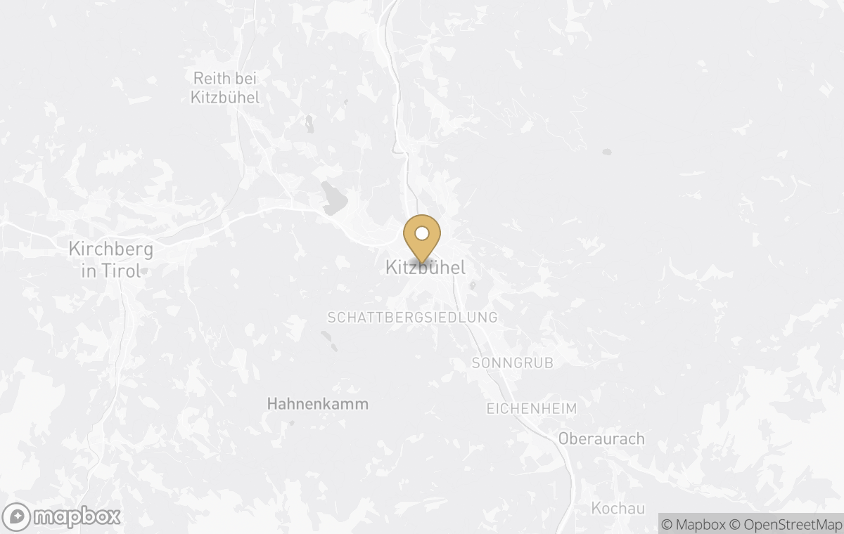 Map showing the approximate location of Six Senses Kitzbuehel Alps in Kitzbuehel, Austria