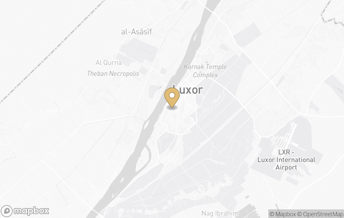 Map showing the approximate location of Four Seasons Hotel Luxor in Luxor, Egypt