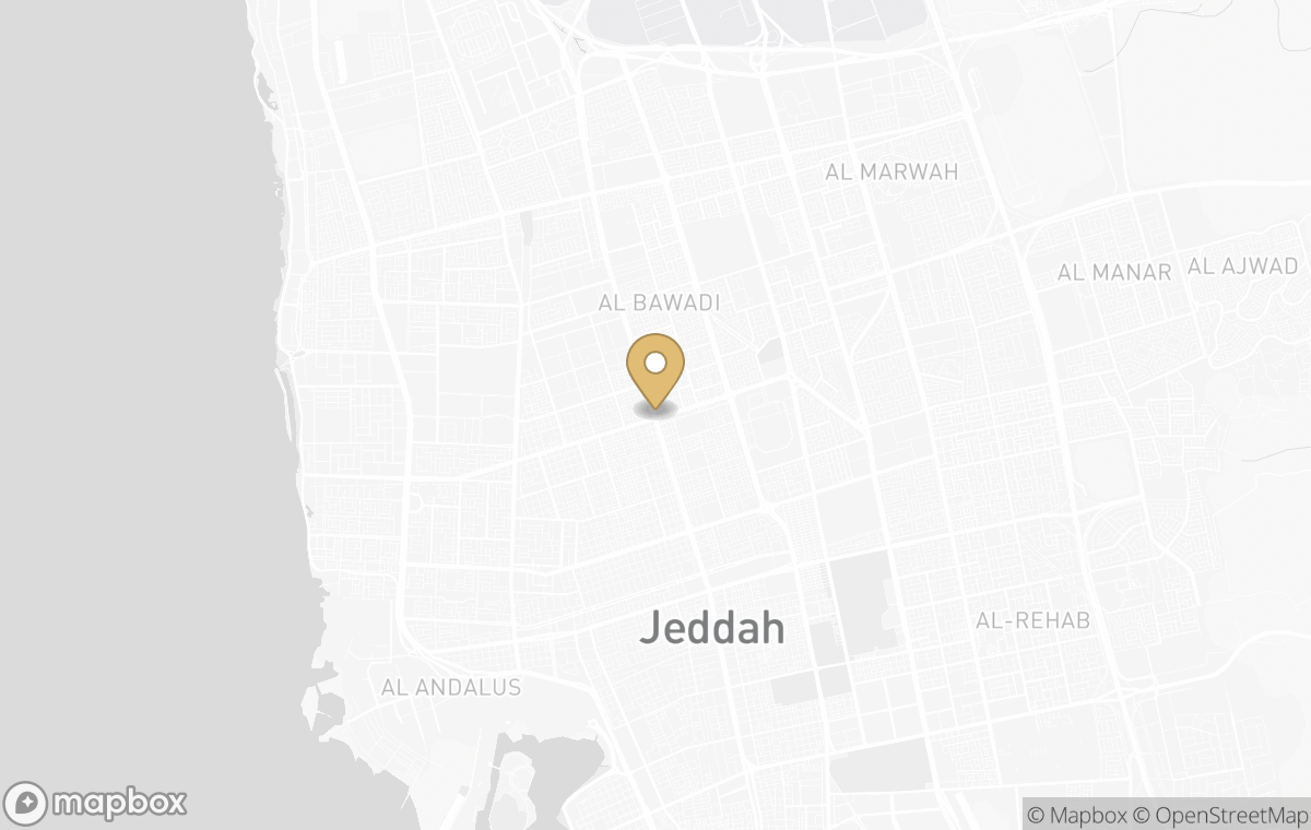 Map showing the approximate location of One&Only Jeddah in Jeddah, Saudi Arabia