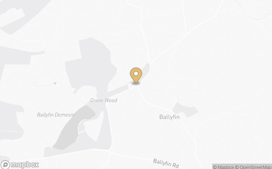 Map showing the location of Ballyfin Demesne