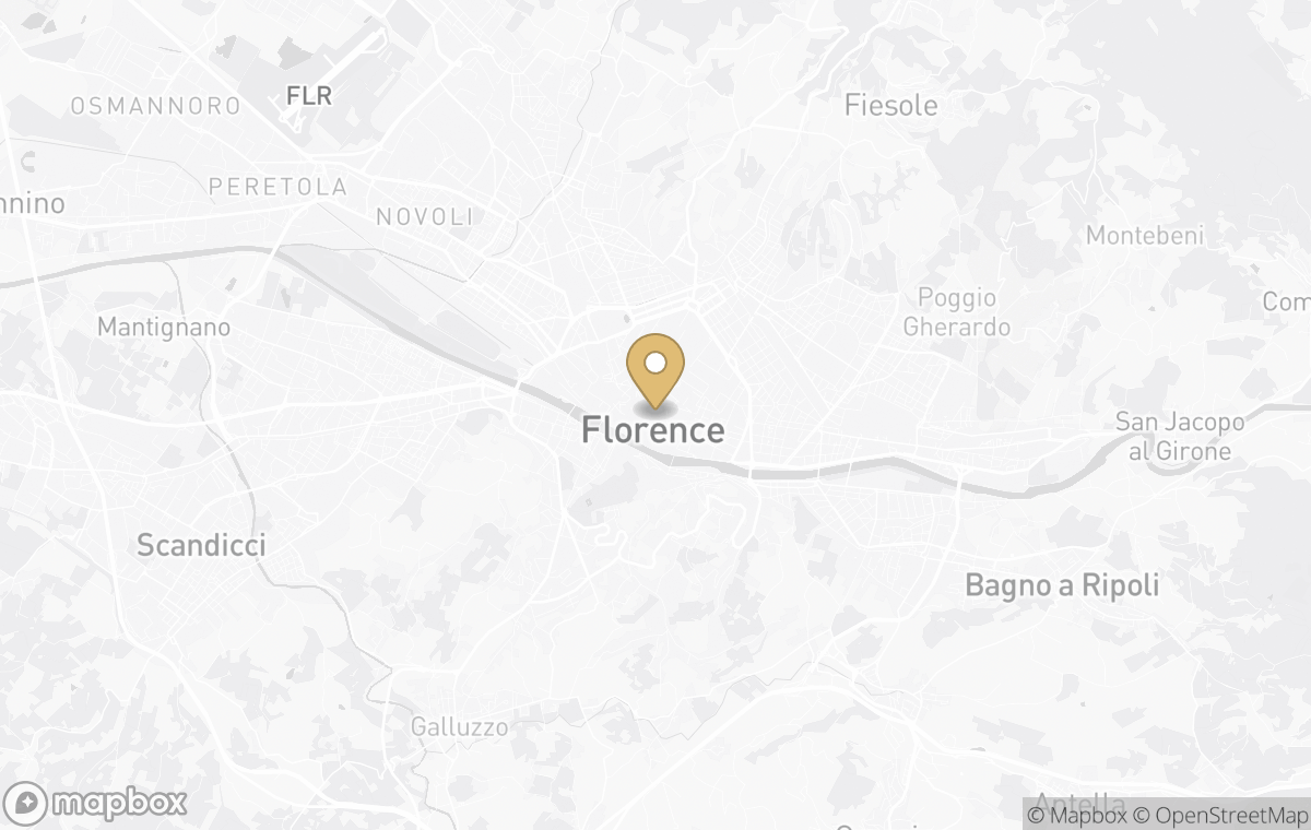 Map showing the approximate location of Capella Florence in Florence, Italy