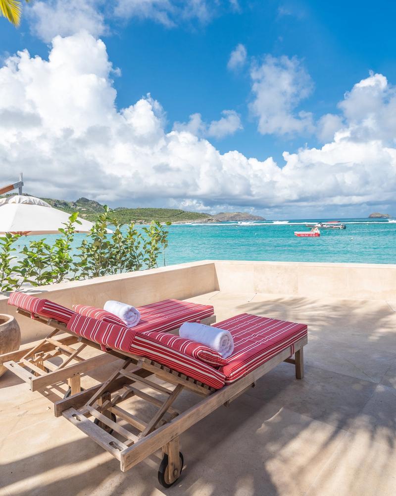 The Waterlily villa terrace at Eden Rock