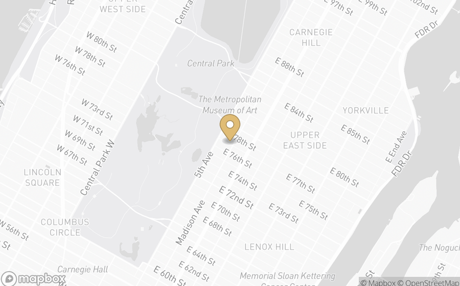 Map showing the location of The Mark Hotel