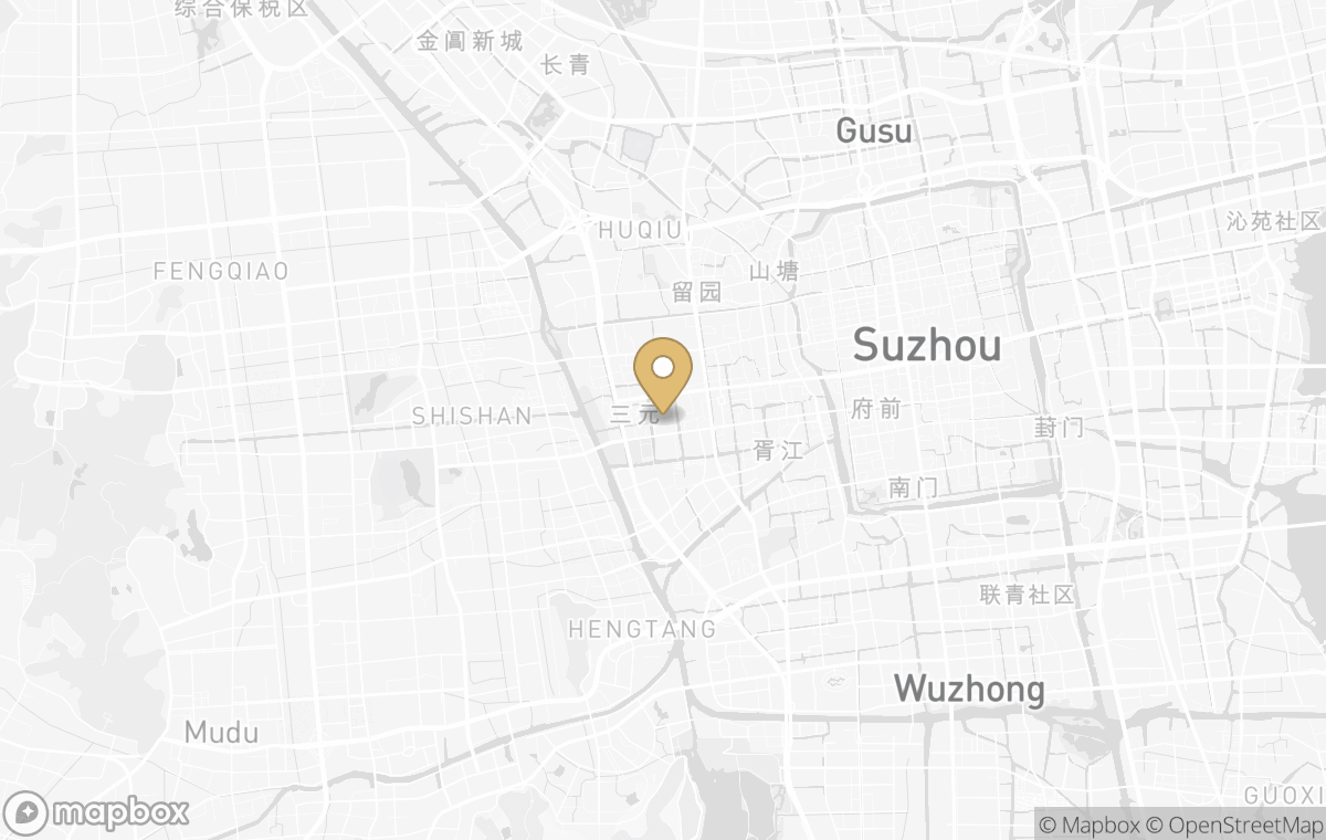 Map showing the approximate location of Mandarin Oriental, Suzhou in Suzhou, China