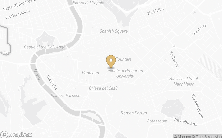 Map showing the location of Six Senses Rome