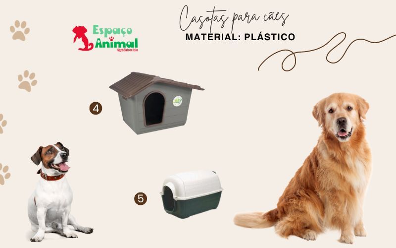 modelos de casotas para cães de plástico