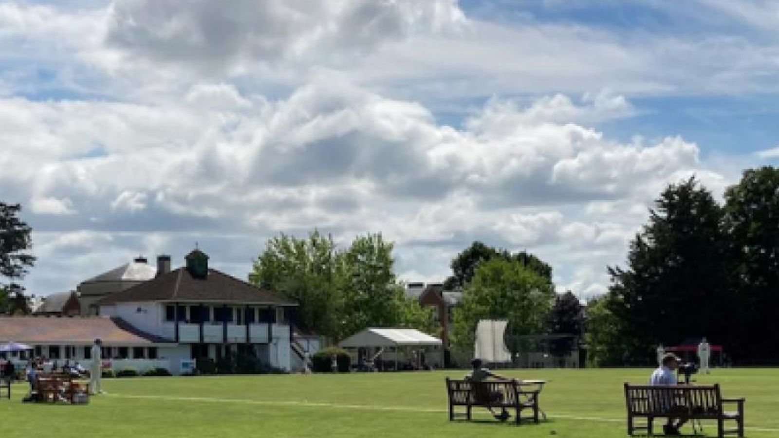 A view of the Lansdown Cricket Club clubhouse