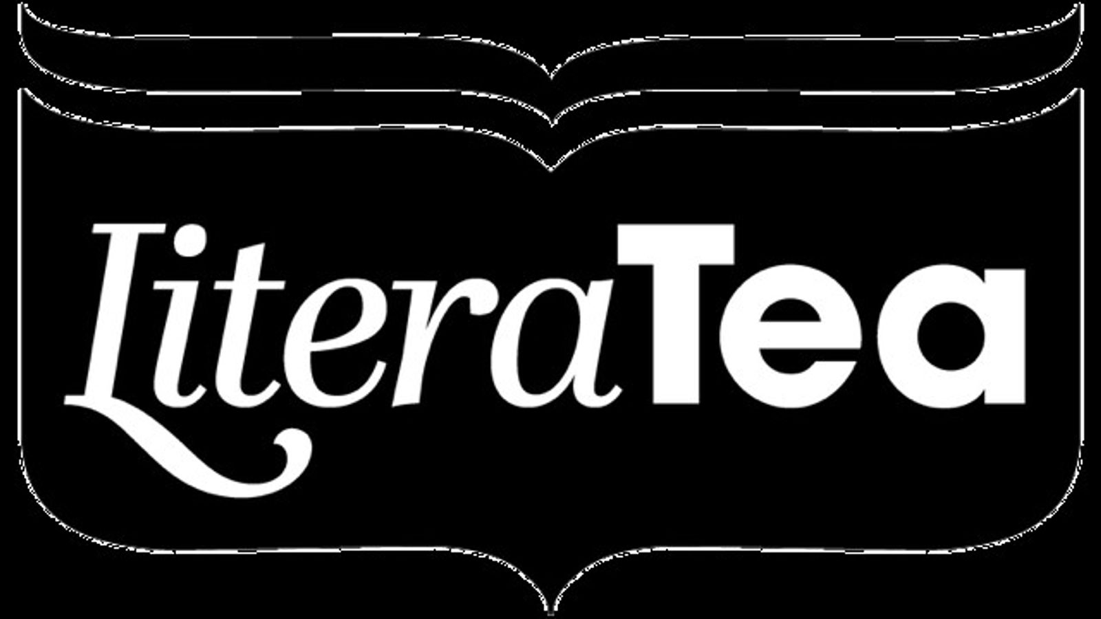 The Literatea logo, white on a black background.