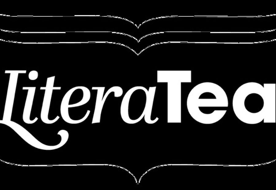 The Literatea logo, white on a black background.