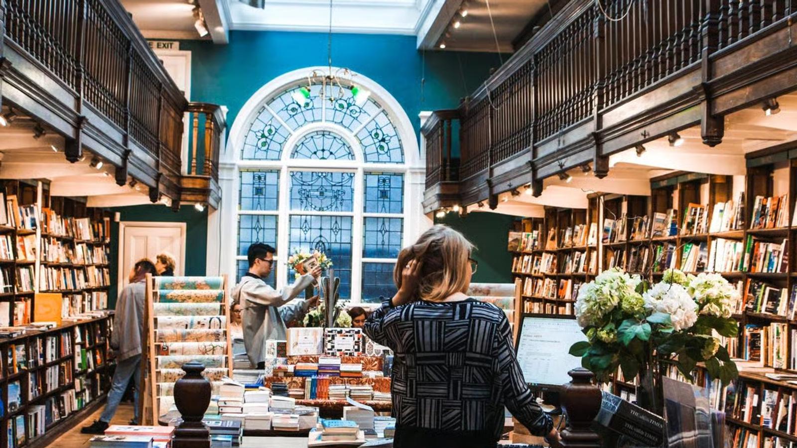 People browsing in an independent bookshop