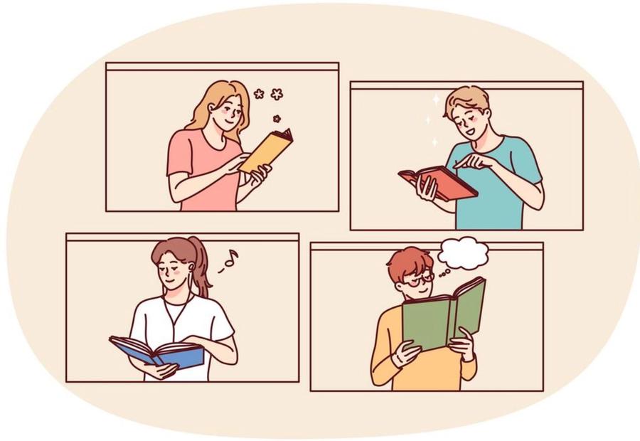 4 different people reading 