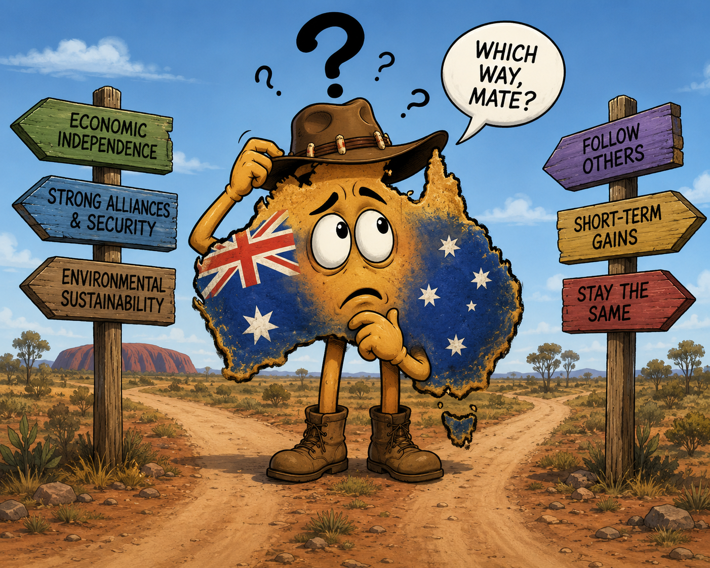 Australia confused where we go