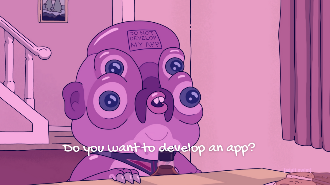 Glootie the intern from Rick and Morty.
