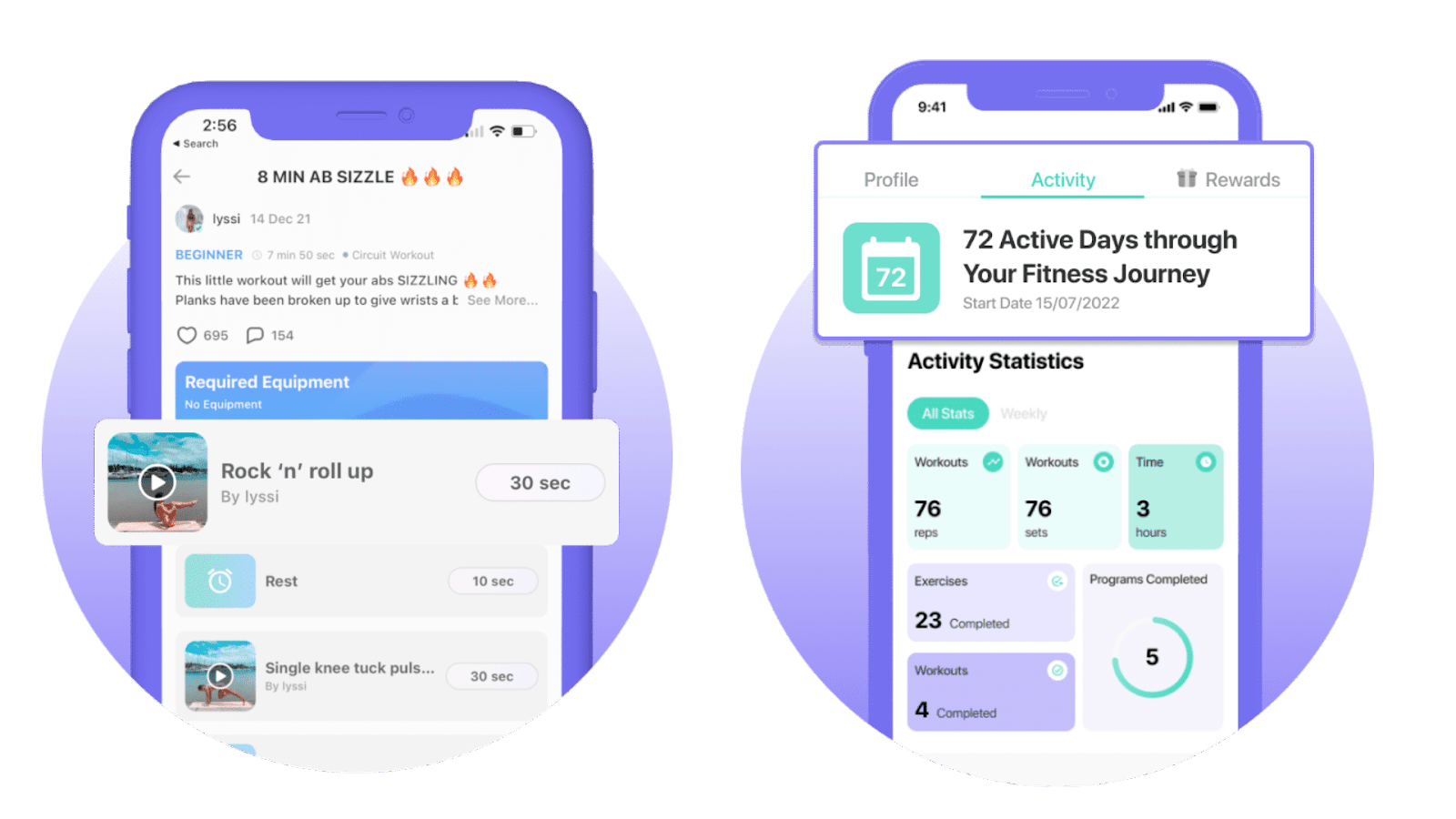 Bite-size activity and short-term achievable goals
