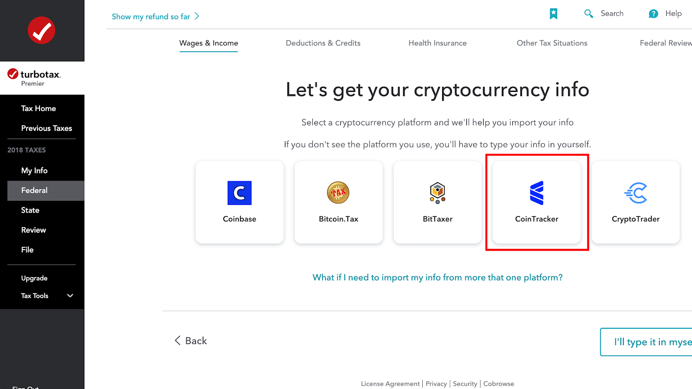 CoinTracker has partnered with Coinbase and TurboTax