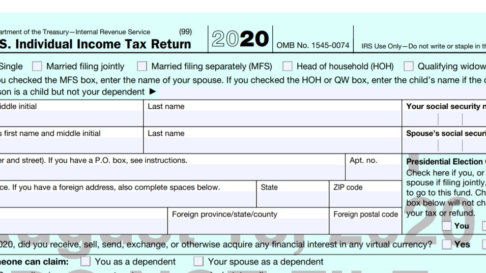 The IRS is Asking Every American Whether They Own Cryptocurrency in 2020
