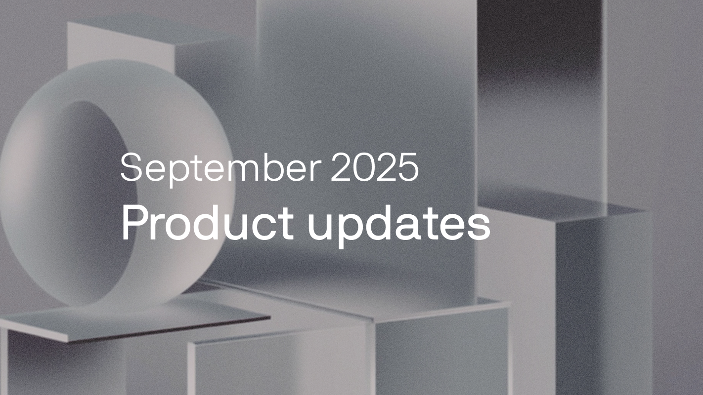 September product updates