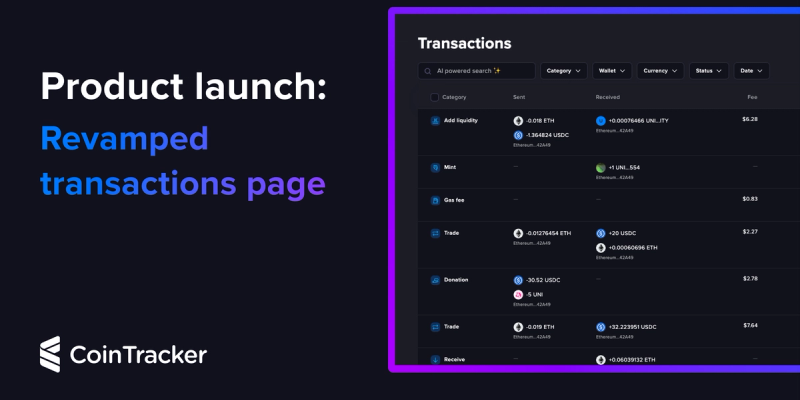 Introducing a revamped transactions page