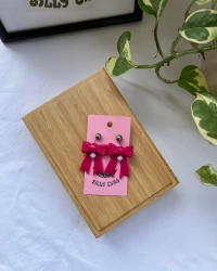 Bow On Top Earrings - view 10
