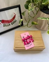 Bow On Top Earrings - view 8