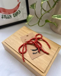 Beaded Bow Earrings - view 9