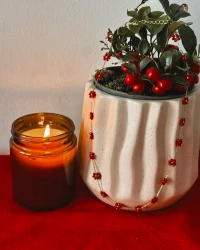 Red Daisies Necklace - view 1