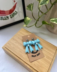 Bow On Top Earrings - view 6