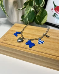 Riviera Blues Charm Necklace - view 2